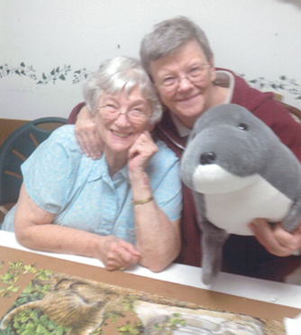 Portrait Of Two Smiling Women